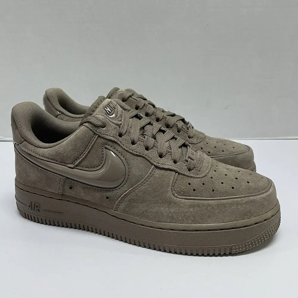 Nike Air Force 1 '07 Mink Brown Black HV4406 200 Size 8 Women Low Top Suede Shoe